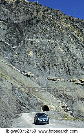 "Car on Sanetsch Pass road with road tunnel, Canton of Valais, Switzerland, Europe" View Large Photo Image Stock Photo - "Car on Sanetsch Pass road with road tunnel, Canton of Valais, Switzerland, Europe". Fotosearch