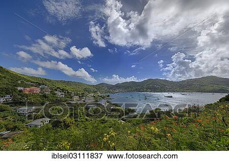 "Caribbean bay with houses and boats, Saint Lucia, North America" View Large Photo Image Stock Photo - "Caribbean bay with houses and boats, Saint Lucia, North America". Fotosearch