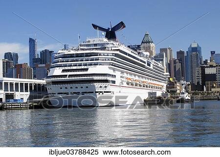 "Carnival Splendor cruise ship at anchor in the harbour of New York, USA" View Large Photo Image Stock Photography - "Carnival Splendor cruise ship at anchor in the harbour of New York, USA". Fotosearch