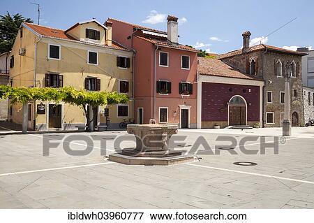 "Carpacciov trg or Carpaccio Square, Koper, Adriatic coast, Slovenian Littoral, Istria, Slovenia, Europe" View Large Photo Image Stock Photo - "Carpacciov trg or Carpaccio Square, Koper, Adriatic coast, Slovenian Littoral, Istria, Slovenia, Europe". Fotosearch
