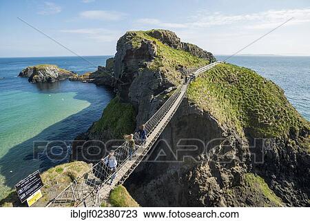 "Carrick-a-Rede Bridge, suspension bridge, Moyle, Northern Ireland, United Kingdom, Europe" View Large Photo Image Stock Image - "Carrick-a-Rede Bridge, suspension bridge, Moyle, Northern Ireland, United Kingdom, Europe". Fotosearch