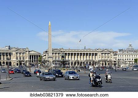 "Cars and scooters, city traffic at Place de la Concorde, Paris, France, Europe" View Large Photo Image Stock Photo - "Cars and scooters, city traffic at Place de la Concorde, Paris, France, Europe". Fotosearch