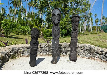 "Carved statues at a resort, Aore Island, Sanma Province, Vanuatu, Oceania" View Large Photo Image Stock Photo - "Carved statues at a resort, Aore Island, Sanma Province, Vanuatu, Oceania". Fotosearch
