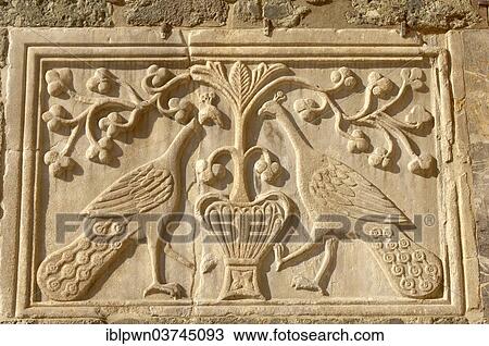 "Carving of two peacocks on the facade of St Mark's Basilica, Venice, Veneto, Italy, Europe" View Large Photo Image Stock Image - "Carving of two peacocks on the facade of St Mark's Basilica, Venice, Veneto, Italy, Europe". Fotosearch