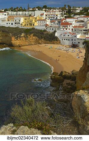 Stock Image - "Carvoeiro, Lagoa, Algarve, Portugal, Europe". Fotosearch
