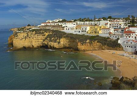 Stock Photo - "Carvoeiro, Lagoa, Algarve, Portugal, Europe". Fotosearch