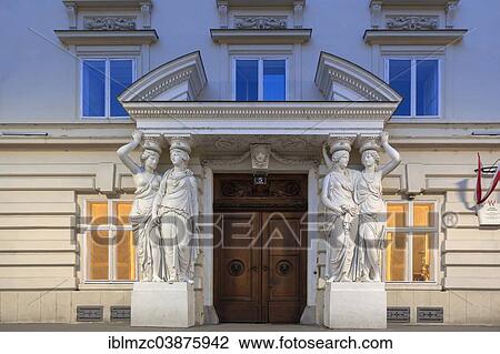 "Caryatids at the entrance to the Palais Pallavicini, built 1781-1783, Vienna, Vienna State, Austria, Europe" View Large Photo Image Stock Image - "Caryatids at the entrance to the Palais Pallavicini, built 1781-1783, Vienna, Vienna State, Austria, Europe". Fotosearch