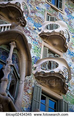"Casa Batllo, building designed by Antoni Gaudi, 1904 - 1906, Passeig de Gracia, Barcelona, Catalonia, Spain, Europe" View Large Photo Image Stock Photography - "Casa Batllo, building designed by Antoni Gaudi, 1904 - 1906, Passeig de Gracia, Barcelona, Catalonia, Spain, Europe". Fotosearch