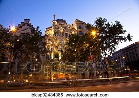 "Casa Batllo, building designed by Antoni Gaudi, 1904 - 1906, Passeig de Gracia, Barcelona, Catalonia, Spain, Europe" View Large Photo Image Stock Photography - "Casa Batllo, building designed by Antoni Gaudi, 1904 - 1906, Passeig de Gracia, Barcelona, Catalonia, Spain, Europe". Fotosearch