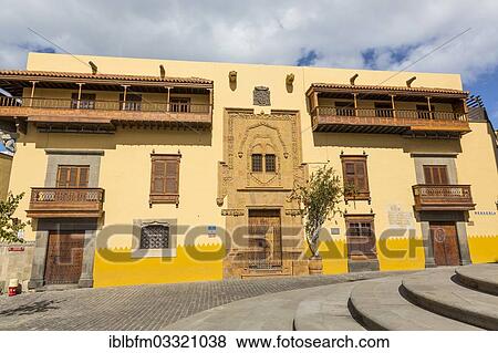 Casa De Colon Las Palmas De Gran Canaria Gran Canaria Canary Islands Spain Europe Stock Photo Iblbfm03321038 Fotosearch