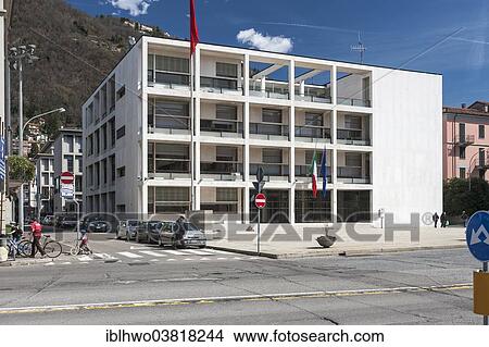 "Casa del Fascio, first party headquarters of the fascists in Italy, 1936, by architect Giuseppe Terragni, Italian Rationalism, Manifesto of the Italian avant-garde, Como, Lombardy, Italy, Europe" View Large Photo Image Picture - "Casa del Fascio, first party headquarters of the fascists in Italy, 1936, by architect Giuseppe Terragni, Italian Rationalism, Manifesto of the Italian avant-garde, Como, Lombardy, Italy, Europe". Fotosearch