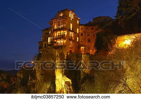 "Casas Colgadas, or hanging houses, at dusk, Cuenca, UNESCO World Heritage Site, Castilla La Mancha, Spain, Europe" View Large Photo Image Stock Image - "Casas Colgadas, or hanging houses, at dusk, Cuenca, UNESCO World Heritage Site, Castilla La Mancha, Spain, Europe". Fotosearch
