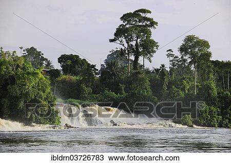 "Cascades, the Lobe River plunges over 30 meters into the Atlantic, Kribi, South Region, Cameroon, Africa" View Large Photo Image Stock Image - "Cascades, the Lobe River plunges over 30 meters into the Atlantic, Kribi, South Region, Cameroon, Africa". Fotosearch