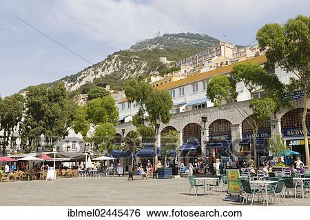 "Casemates Square, Gibraltar, Europe" View Large Photo Image Stock Photograph - "Casemates Square, Gibraltar, Europe". Fotosearch