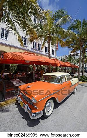 "Cassic car parked on Ocean Drive, South Beach, Miami, Florida, USA" View Large Photo Image Stock Photography - "Cassic car parked on Ocean Drive, South Beach, Miami, Florida, USA". Fotosearch