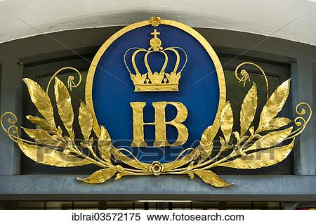 "Cast iron logo from Hofbraeuhaus Munich, beer garden of the palace restaurant, Schleissheim Old Palace, Oberschleissheim, Upper Bavaria, Bavaria, Germany, Europe" View Large Photo Image Stock Photography - "Cast iron logo from Hofbraeuhaus Munich, beer garden of the palace restaurant, Schleissheim Old Palace, Oberschleissheim, Upper Bavaria, Bavaria, Germany, Europe". Fotosearch