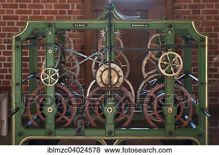 "Cast iron mechanical control of the clock tower from 1910-1978, St. Michael's Church, Luneburg, Lower Saxony, Germany, Europe" View Large Photo Image Stock Photo - "Cast iron mechanical control of the clock tower from 1910-1978, St. Michael's Church, Luneburg, Lower Saxony, Germany, Europe". Fotosearch