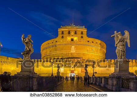"Castel Sant'Angelo and Ponte Sant'Angelo, Rome, Lazio, Italy, Europe" View Large Photo Image Stock Photo - "Castel Sant'Angelo and Ponte Sant'Angelo, Rome, Lazio, Italy, Europe". Fotosearch
