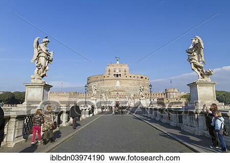 Stock Image - "Castel Sant'Angelo, Rome, Italy, Europe". Fotosearch
