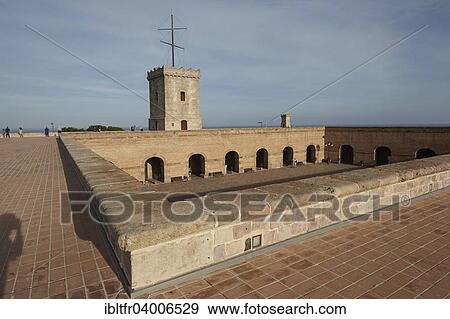 "Castell de Montjuic fortress, Barcelona, ​​Catalonia, Spain, Europe" View Large Photo Image Stock Photo - "Castell de Montjuic fortress, Barcelona, ​​Catalonia, Spain, Europe". Fotosearch