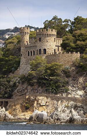 "Castell d'en Plaja, Lloret de Mar, Costa Brava, Catalonia, Spain, Europe, PublicGround, Europe" View Large Photo Image Stock Image - "Castell d'en Plaja, Lloret de Mar, Costa Brava, Catalonia, Spain, Europe, PublicGround, Europe". Fotosearch