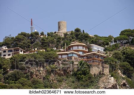 "Castell Ermita de Sant Joan Castle, Blanes, La Selva, Costa Brava, Catalonia, Spain, Europe, PublicGround, Europe" View Large Photo Image Stock Image - "Castell Ermita de Sant Joan Castle, Blanes, La Selva, Costa Brava, Catalonia, Spain, Europe, PublicGround, Europe". Fotosearch