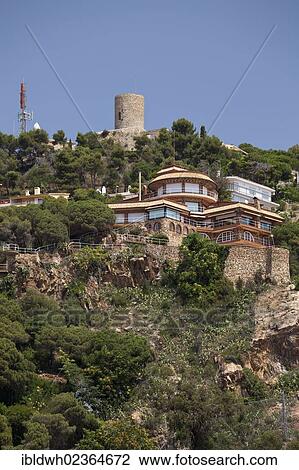 "Castell Ermita de Sant Joan Castle, Blanes, La Selva, Costa Brava, Catalonia, Spain, Europe, PublicGround, Europe" View Large Photo Image Stock Image - "Castell Ermita de Sant Joan Castle, Blanes, La Selva, Costa Brava, Catalonia, Spain, Europe, PublicGround, Europe". Fotosearch
