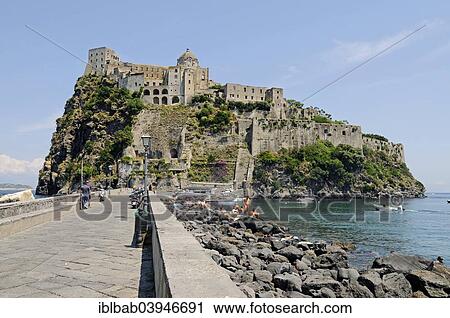 "Castello Aragonese castle, Ponte, Gulf of Naples, Ischia, Campania, Italy, Europe" View Large Photo Image Stock Image - "Castello Aragonese castle, Ponte, Gulf of Naples, Ischia, Campania, Italy, Europe". Fotosearch