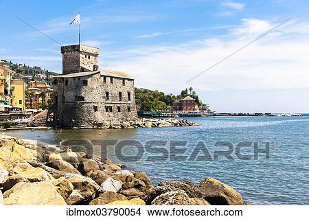 "Castello sul Mare castle, Rapallo, Gulf of Genoa, Italian Riviera, Liguria, Italy, Europe" View Large Photo Image Picture - "Castello sul Mare castle, Rapallo, Gulf of Genoa, Italian Riviera, Liguria, Italy, Europe". Fotosearch