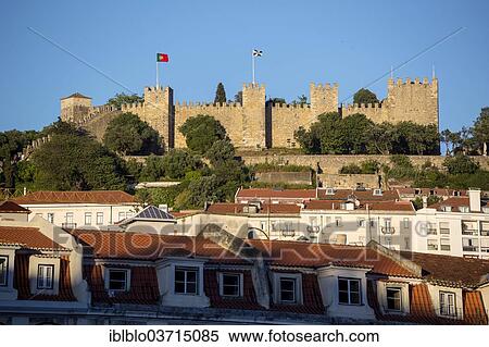 "Castelo de Sao Jorge castle. fortress complex, historic center, Lisbon, Lisbon District, Portugal, Europe" View Large Photo Image Stock Photography - "Castelo de Sao Jorge castle. fortress complex, historic center, Lisbon, Lisbon District, Portugal, Europe". Fotosearch