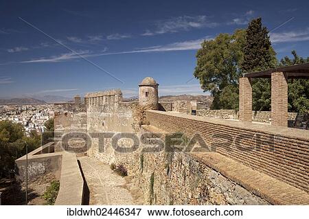 "Castillo de Gibralfaro Castle on Monte de Gibralfaro, Malaga, Andalusia, Spain, Europe" View Large Photo Image Stock Photo - "Castillo de Gibralfaro Castle on Monte de Gibralfaro, Malaga, Andalusia, Spain, Europe". Fotosearch