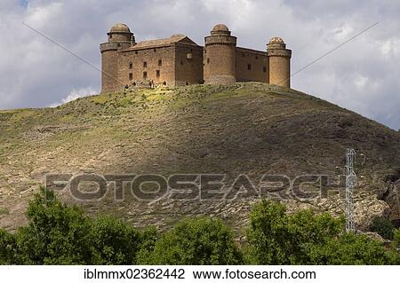 Stock Image - "Castillo de La Calahorra castle, La Calahorra, Granada province, Andalusia, Spain, Europe". Fotosearch