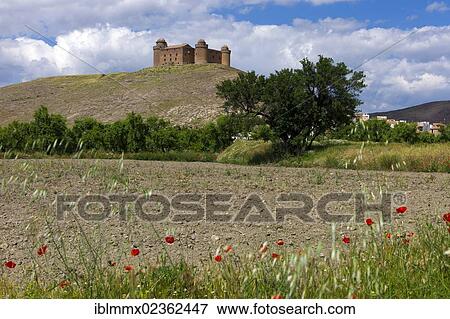 Stock Photo - "Castillo de La Calahorra castle, La Calahorra, Granada province, Andalusia, Spain, Europe". Fotosearch