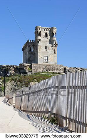 Stock Photograph - "Castillo de Santa Catalina, Tarifa, Province of Cadiz, Andalusia, Spain, Europe". Fotosearch