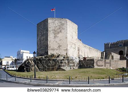 Picture - "Castillo Guzman El Bueno, Tarifa, Province of Cadiz, Andalusia, Spain, Europe". Fotosearch