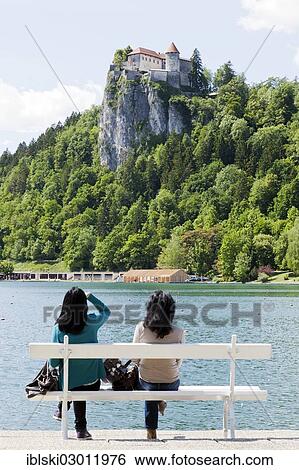"Castle above Lake Bled in Bled, Slovenia, Europe, Bled, Upper Carniola, Slovenia, Europe" View Large Photo Image Stock Photograph - "Castle above Lake Bled in Bled, Slovenia, Europe, Bled, Upper Carniola, Slovenia, Europe". Fotosearch