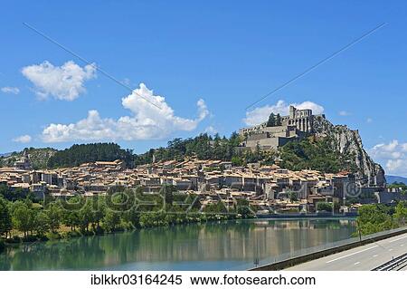 "Castle and old town of Sisteron, Sisteron, Provence, Region Provence-Alpes-Cote d? ÇÖAzur, France, Europe" View Large Photo Image Stock Photography - "Castle and old town of Sisteron, Sisteron, Provence, Region Provence-Alpes-Cote d? ÇÖAzur, France, Europe". Fotosearch