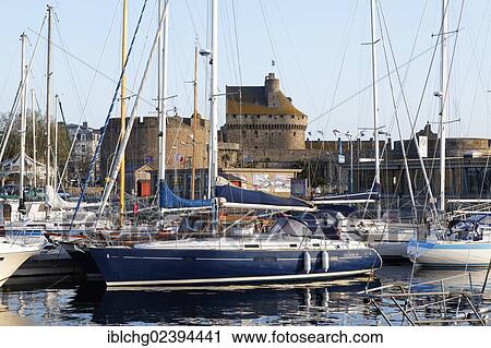 "Castle and ramparts, Saint Malo, Ille et Vilaine, Brittany, Bretagne, France, Europe" View Large Photo Image Stock Image - "Castle and ramparts, Saint Malo, Ille et Vilaine, Brittany, Bretagne, France, Europe". Fotosearch