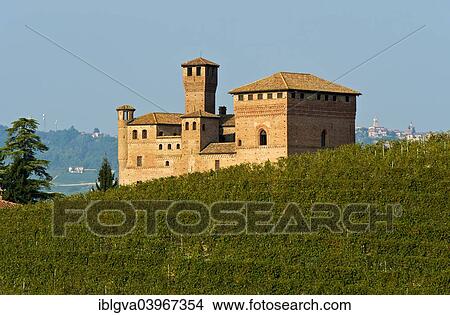 Picture - "Castle Castello di Grinzane Cavour, Grinzane Cavour, Province of Cuneo, Piedmont, Italy, Europe". Fotosearch