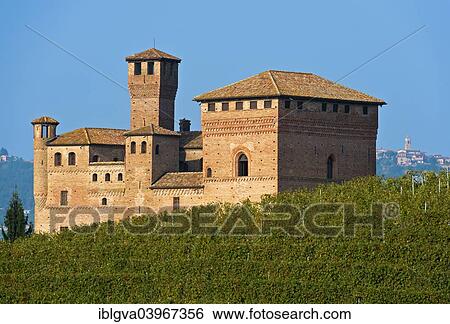 Stock Photograph - "Castle Castello di Grinzane Cavour, Grinzane Cavour, Province of Cuneo, Piedmont, Italy, Europe". Fotosearch