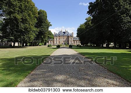Stock Image - "Castle Chateau Fleury la Foret, Fleury-la-Foret, Les Andelys, Department Eure, Upper Normandy Region, France, Europe". Fotosearch