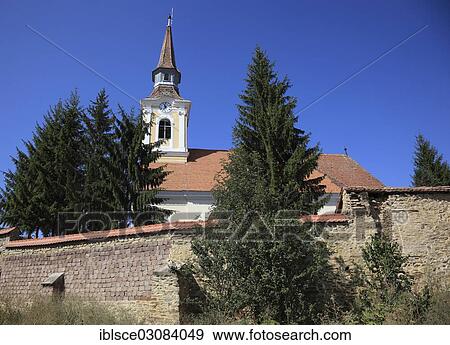 Stock Photo - "Castle Church, Crit, Brasov County, Transylvania, Romania, Europe". Fotosearch