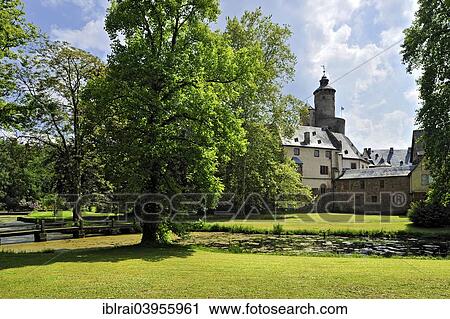"Castle gardens, Staufen moated castle, 12th century, castle and residence Ysenburg, old town, Budingen, Hesse, Germany, Europe" View Large Photo Image Stock Image - "Castle gardens, Staufen moated castle, 12th century, castle and residence Ysenburg, old town, Budingen, Hesse, Germany, Europe". Fotosearch