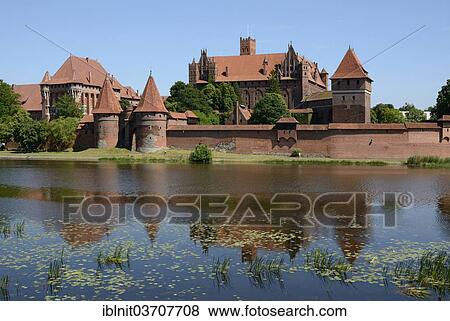 "Castle of the Teutonic Order in Malbork, Europe's largest medieval castle complex, Malbork, Pomeranian Voivodeship, Poland, Europe" View Large Photo Image Stock Photo - "Castle of the Teutonic Order in Malbork, Europe's largest medieval castle complex, Malbork, Pomeranian Voivodeship, Poland, Europe". Fotosearch