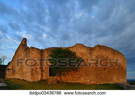 "Castle ruins on Schlossberg mountain, Hainburg an der Donau, Lower Austria, Austria, Europe" View Large Photo Image Stock Photograph - "Castle ruins on Schlossberg mountain, Hainburg an der Donau, Lower Austria, Austria, Europe". Fotosearch