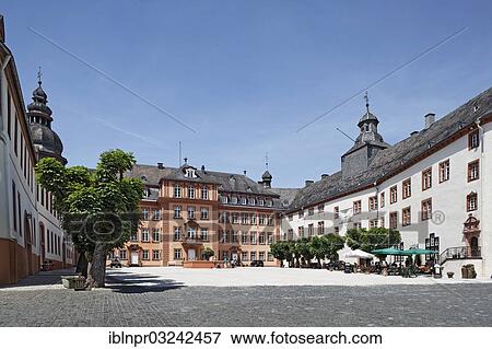 "Castle square with the northern and central wings, Schloss Bad Berleburg Castle, Bad Berleburg, Rothaargebirge, North Rhine-Westphalia, Germany, Europe" View Large Photo Image Stock Photo - "Castle square with the northern and central wings, Schloss Bad Berleburg Castle, Bad Berleburg, Rothaargebirge, North Rhine-Westphalia, Germany, Europe". Fotosearch