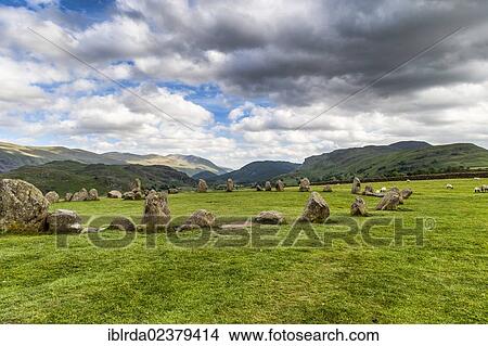 "Castlerigg Stone Circle at Keswick, Lake District, England, United Kingdom, Europe" View Large Photo Image Picture - "Castlerigg Stone Circle at Keswick, Lake District, England, United Kingdom, Europe". Fotosearch
