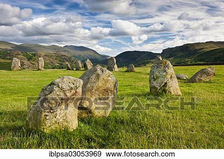 Stock Photo - "Castlerigg Stone Circle, Lake District, England, United Kingdom, Europe". Fotosearch