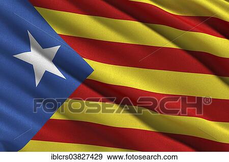 "Catalan flag waving in the wind, pro-independence flag" View Large Photo Image Stock Photo - "Catalan flag waving in the wind, pro-independence flag". Fotosearch