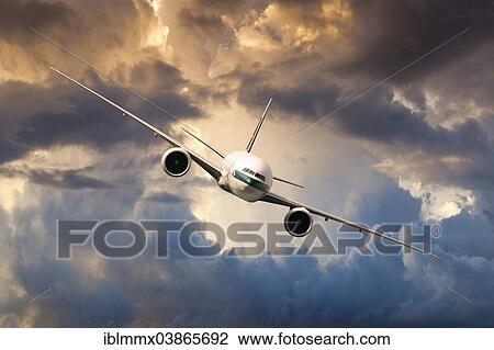 Cathay Pacific Boeing 777-367 ER in flight View Large Photo Image Stock Image - Cathay Pacific Boeing 777-367 ER in flight. Fotosearch